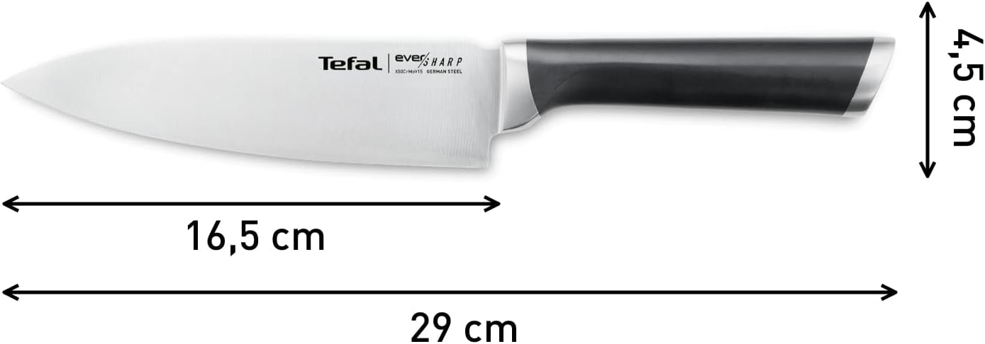 Eversharp Chef-Messer mit Messerschärfer, Eversharp Chef-Messer 16,5 cm + Messerschärfer