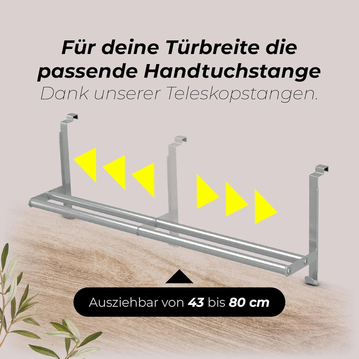 Handtuchhalter für Türmontage