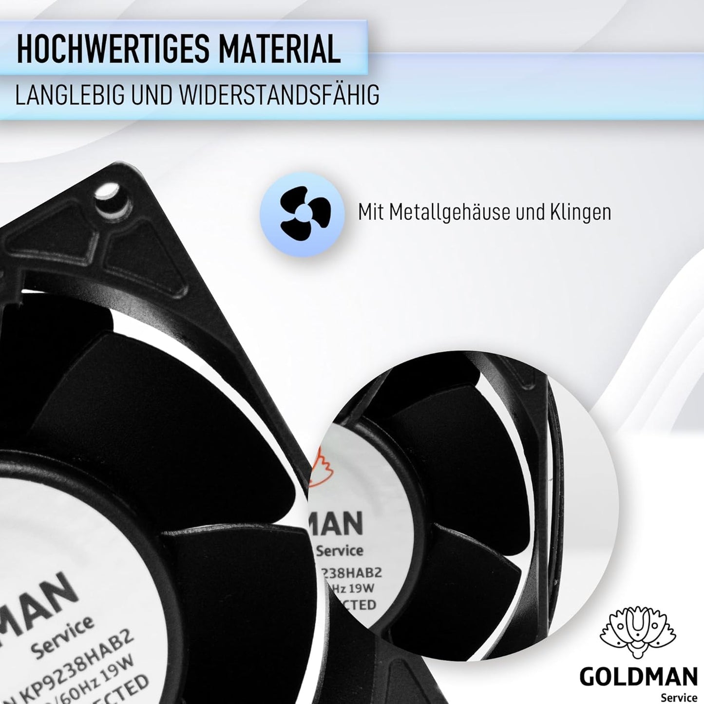 Axialventilator für Kaminkassette, Mittelgross