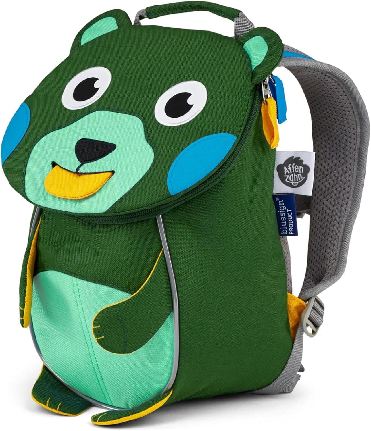 Ergonomischer Kindergarten-Rucksack Kleiner Freund, Einheitsgrösse Kreativ Bär - Grün
