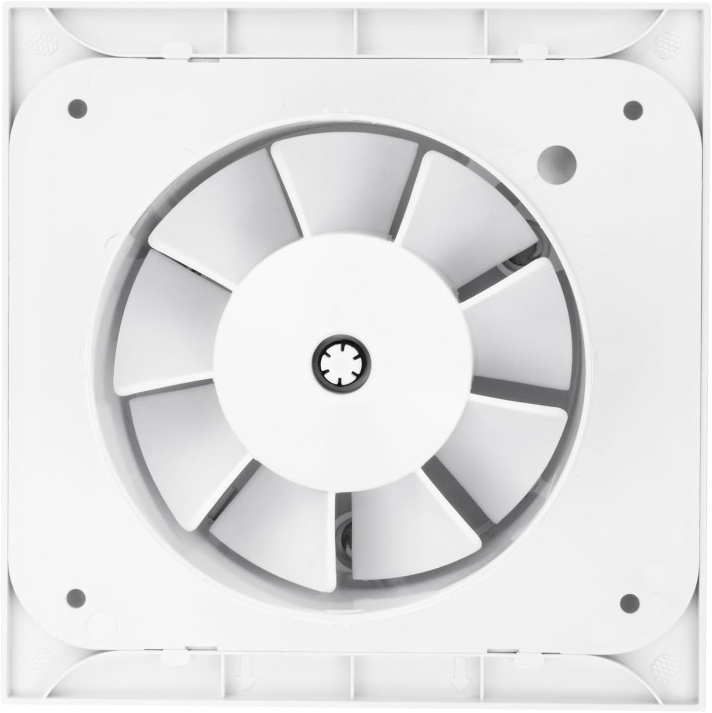 RING 150 SW Badlüfter mit Rückschlagklappe, 150 mm Standardweiß Matt