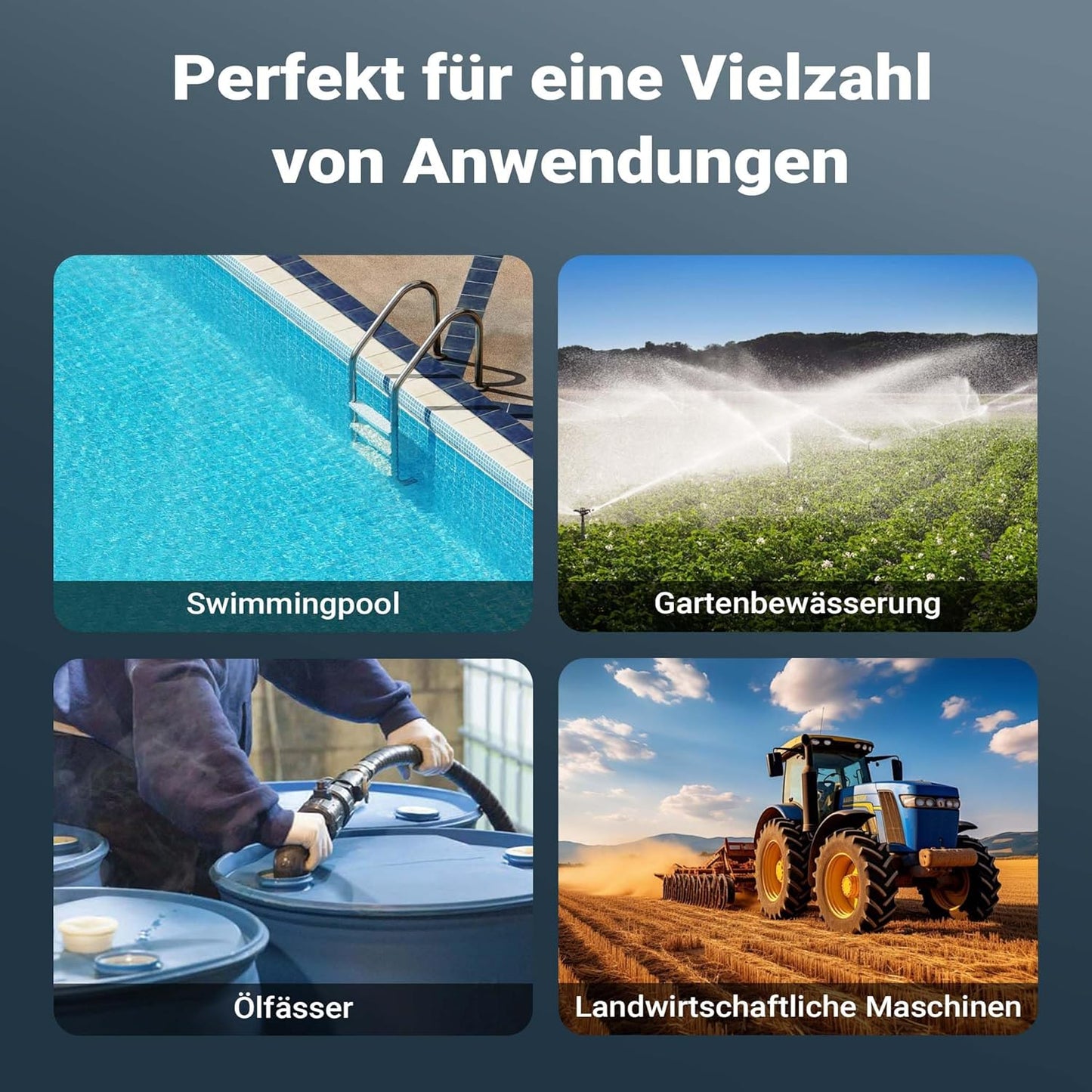 Mini Tauchpumpe 12V für Wasser & Dieselöl