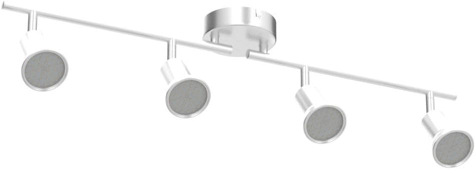 LED Deckenleuchte, 5W 4 Flammig Matt Nickel 2800k Warmweiss
