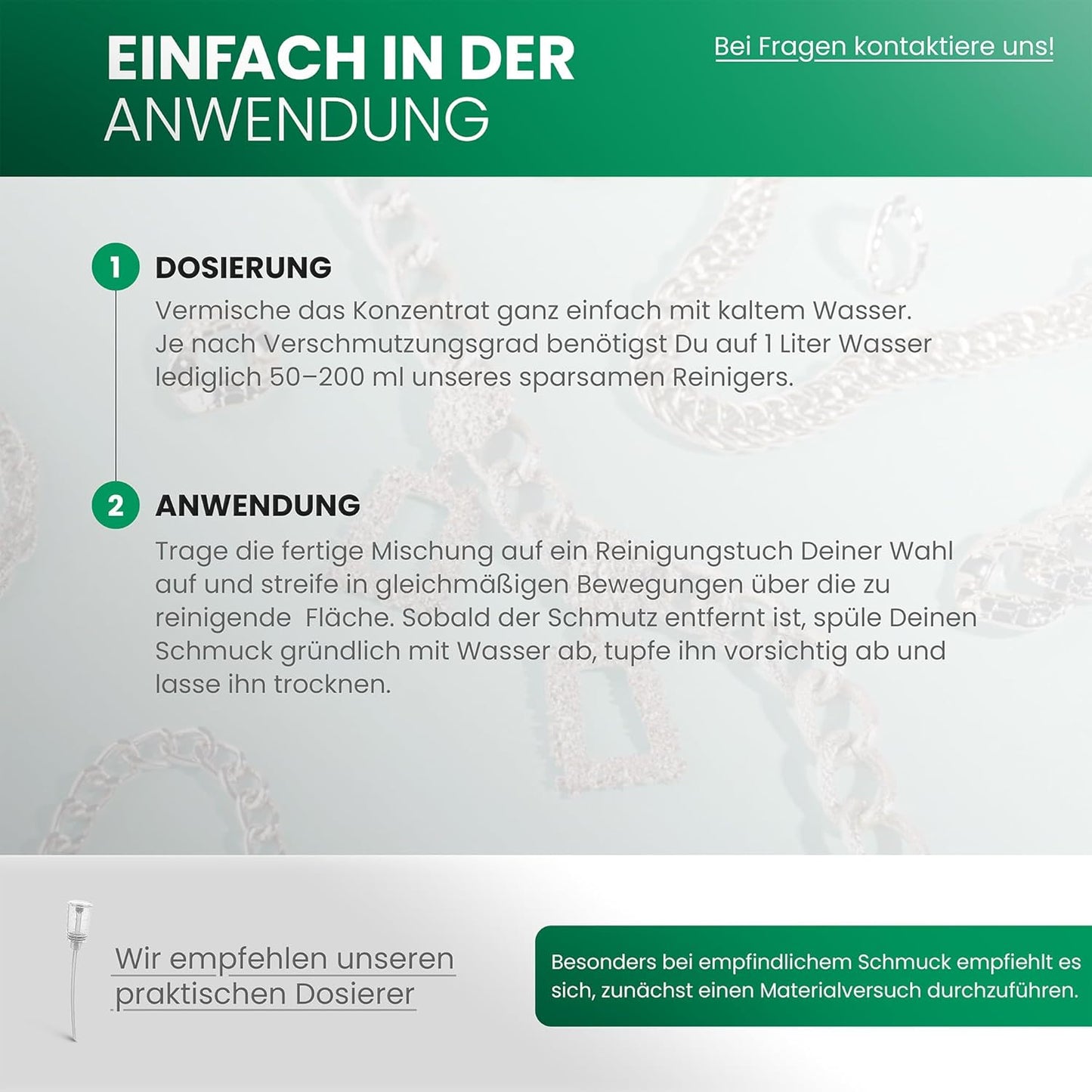 Schmuckreiniger-Konzentrat für Ultraschallgeräte (1 l), Schmuck 1 l (1er Pack)
