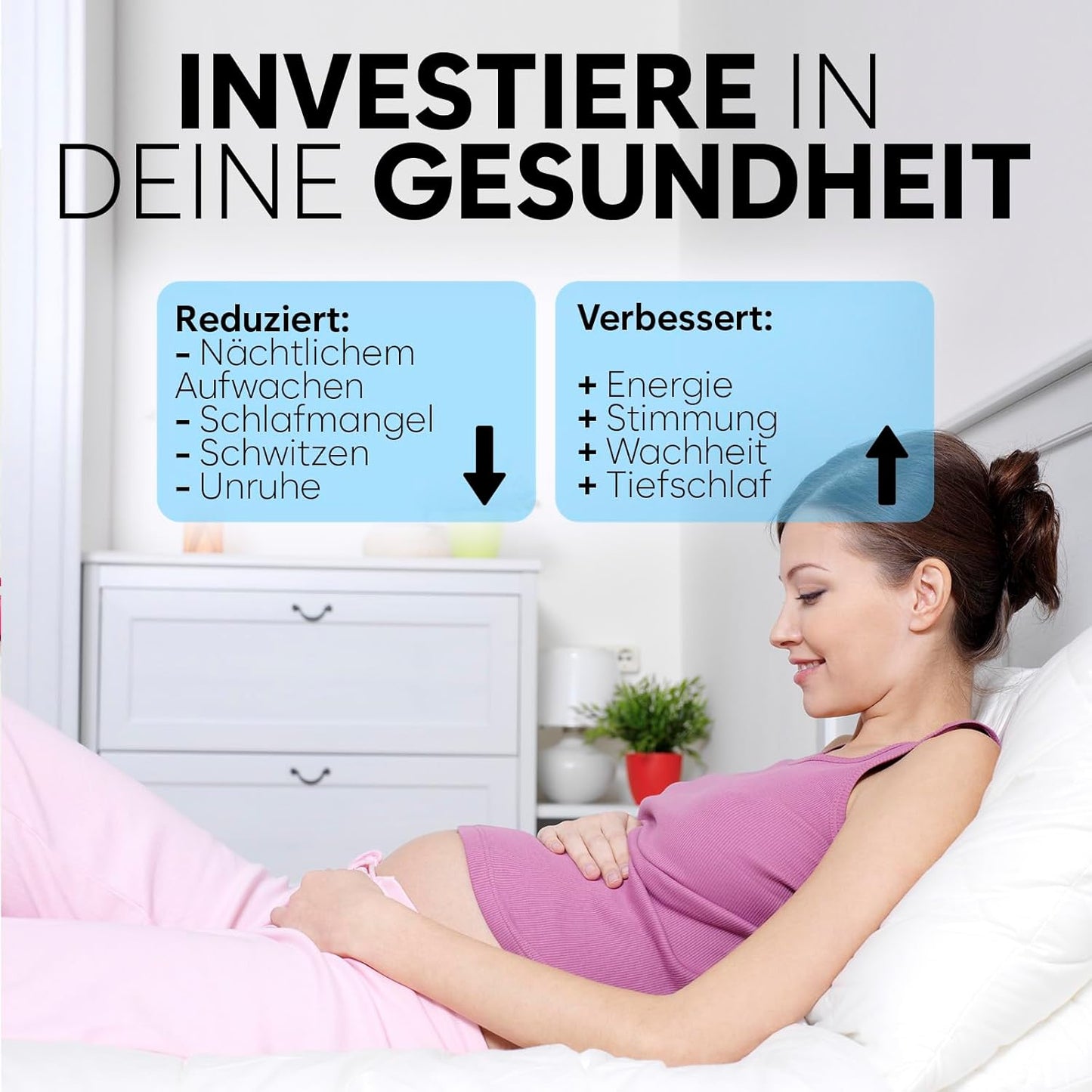 Bett-Kühlsystem, Marine Blau