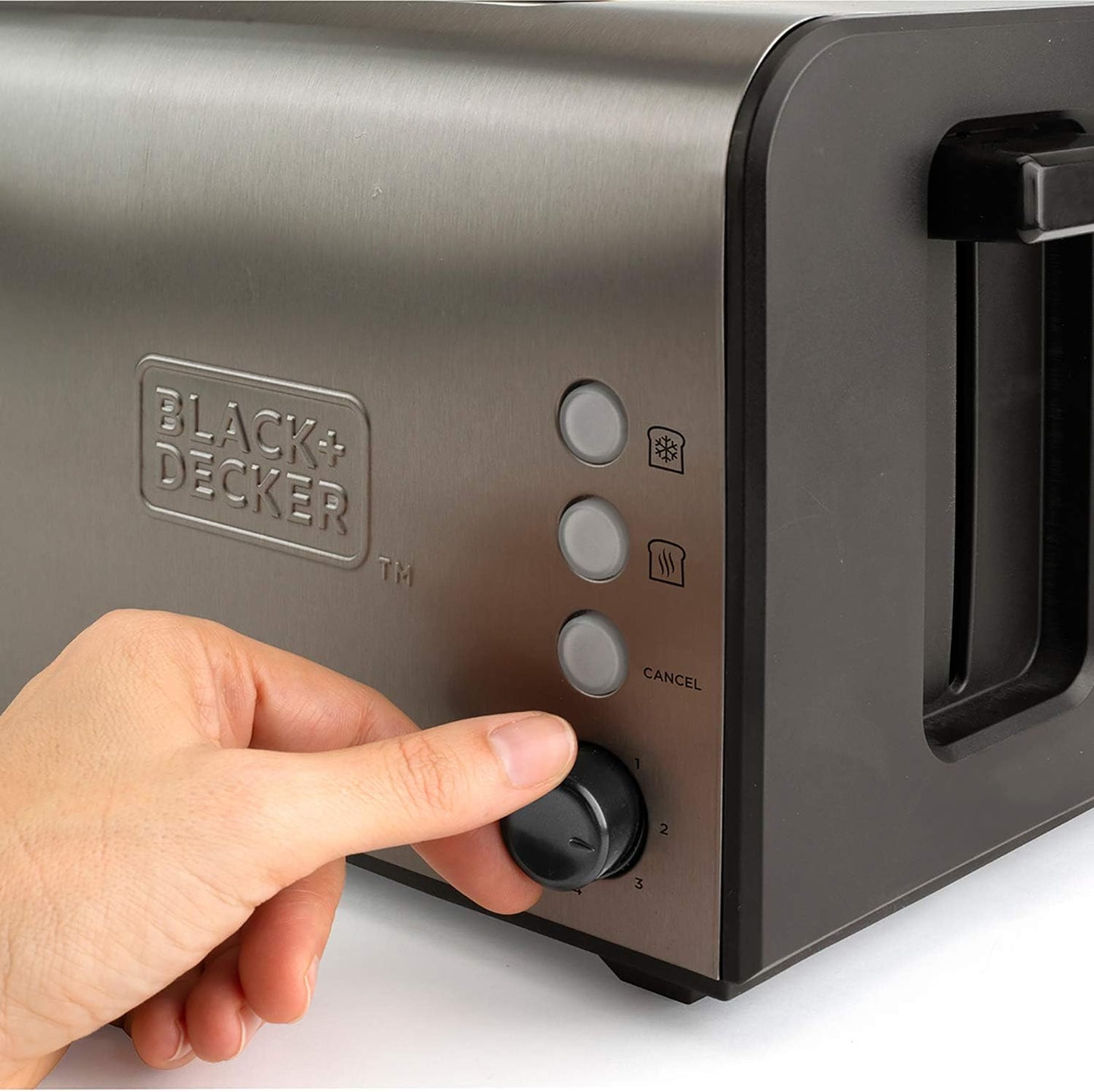 Toaster mit 2 extra breiten Schlitzen, 2 extra breite Schlitze Ohne Klemmen
