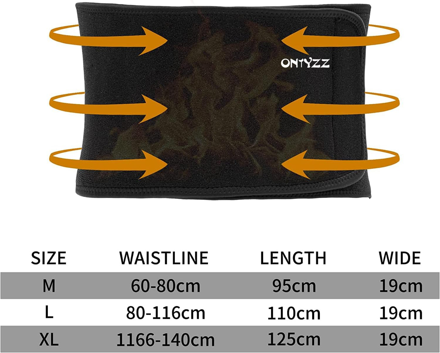 Rückenstützgurt für Sport, 9c-xl: Taille=116-140cm