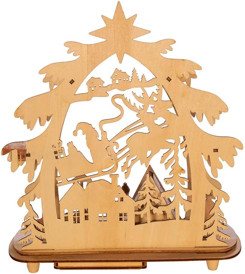 LED-Dorfhaus, batteriebetrieben, 26 cm