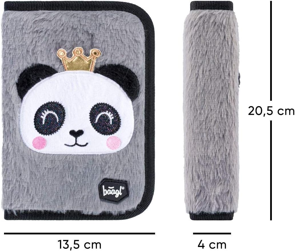 3-teiliges Schulranzen-Set, Panda Neu