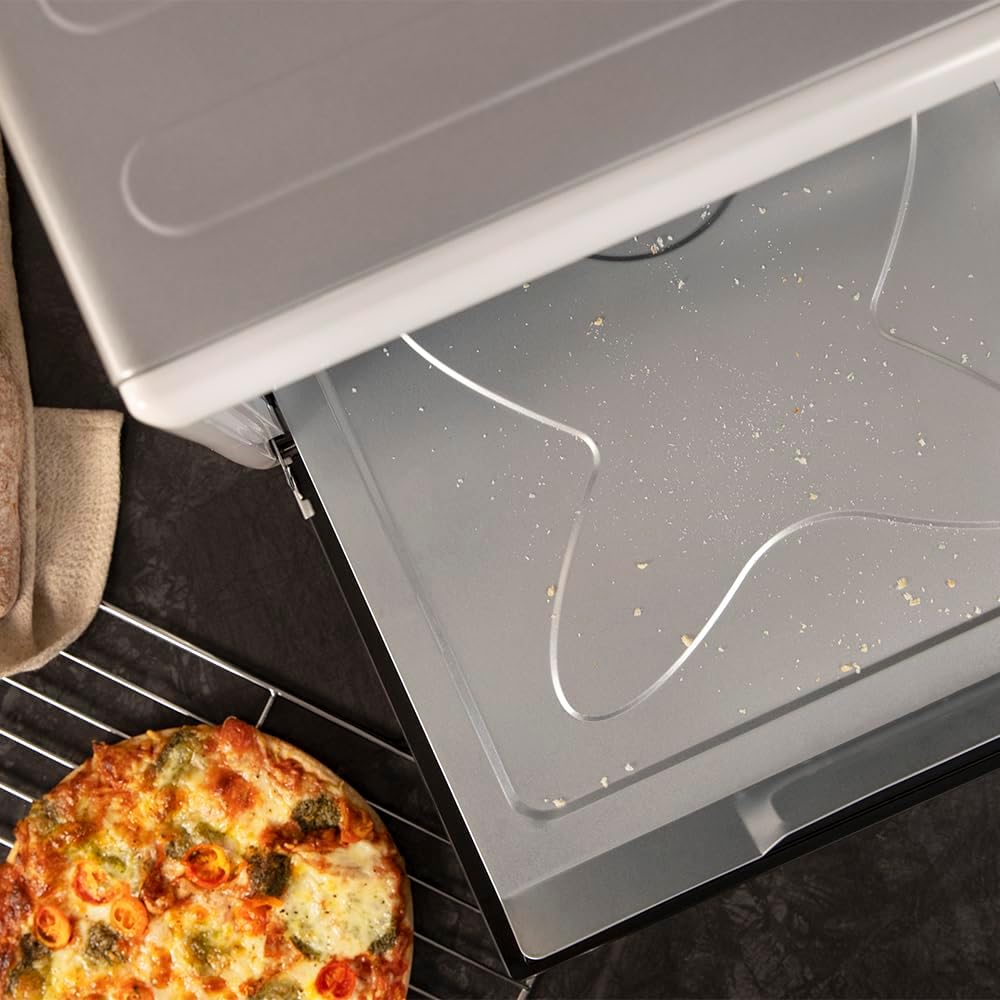 Mini-Ofen 60L mit Drehspiess (12 Funktionen), Weiss 60L | 2200 W