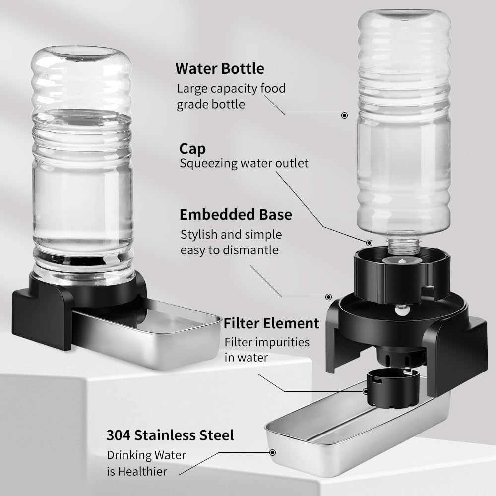 Automatischer Hundewasserspender, 7.2L+Matte