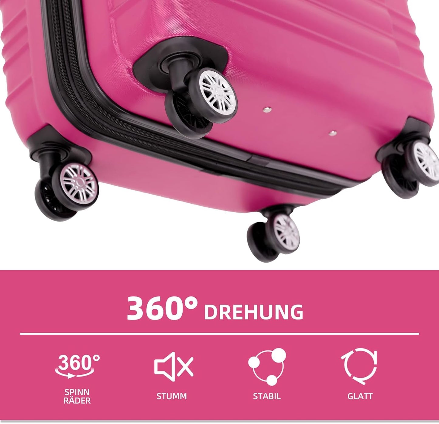 Hartschalen-Trolley, Peach M