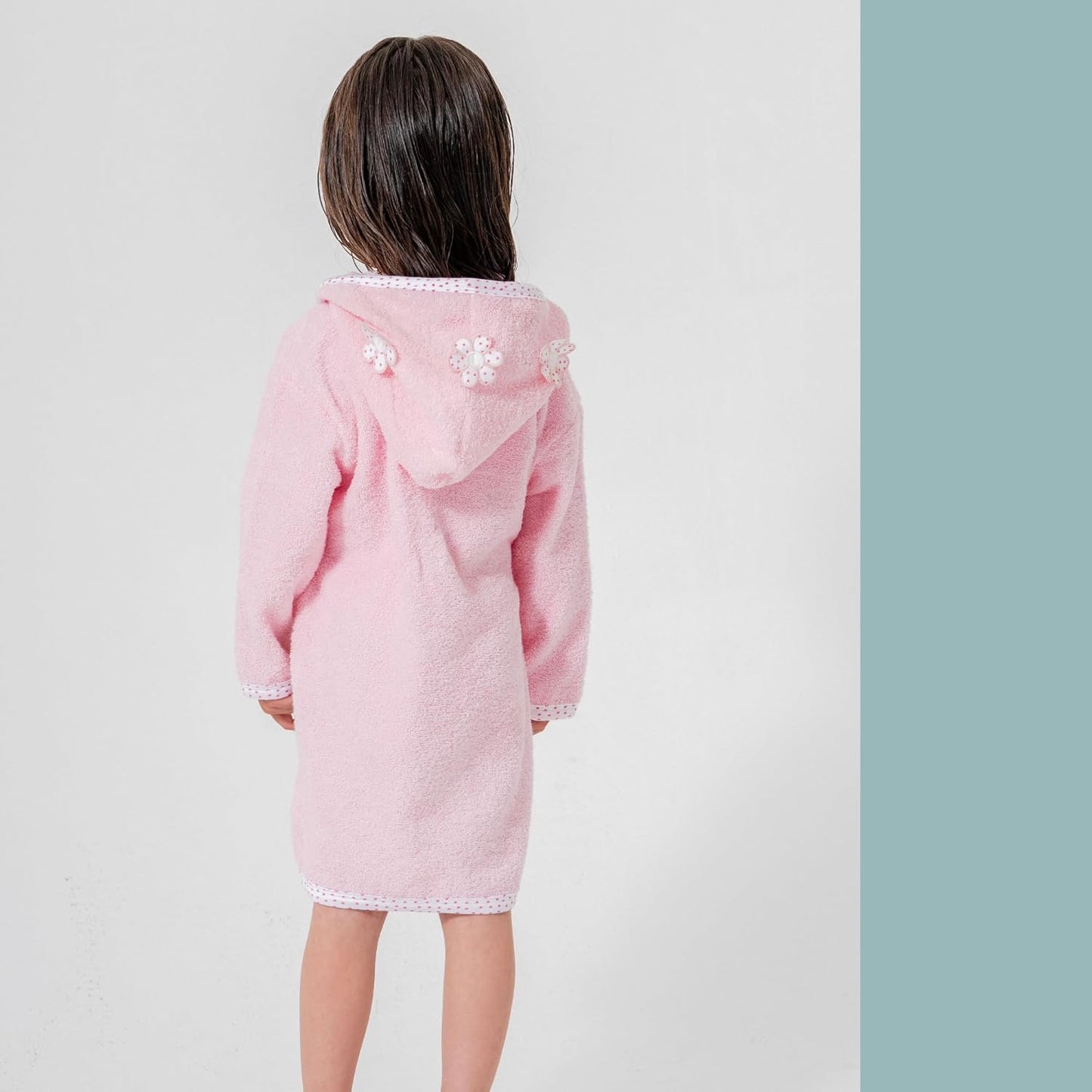 Babybademantel, Rosa 6 1-2 Jahre