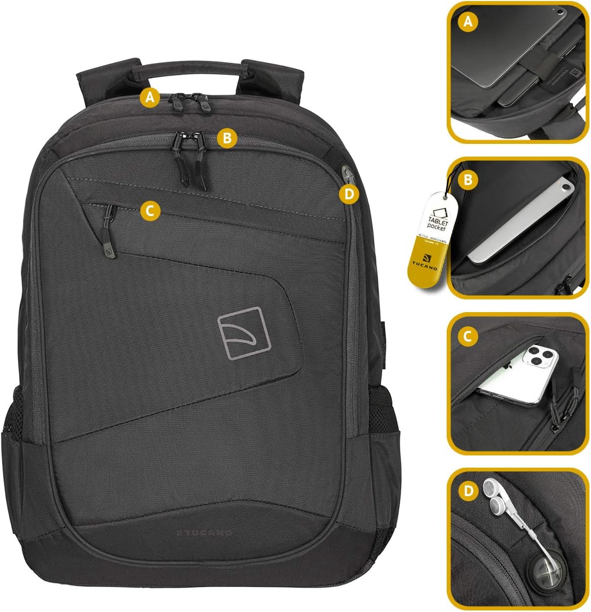 Rucksack für MacBook PRO und Notebooks bis 17", Grün
