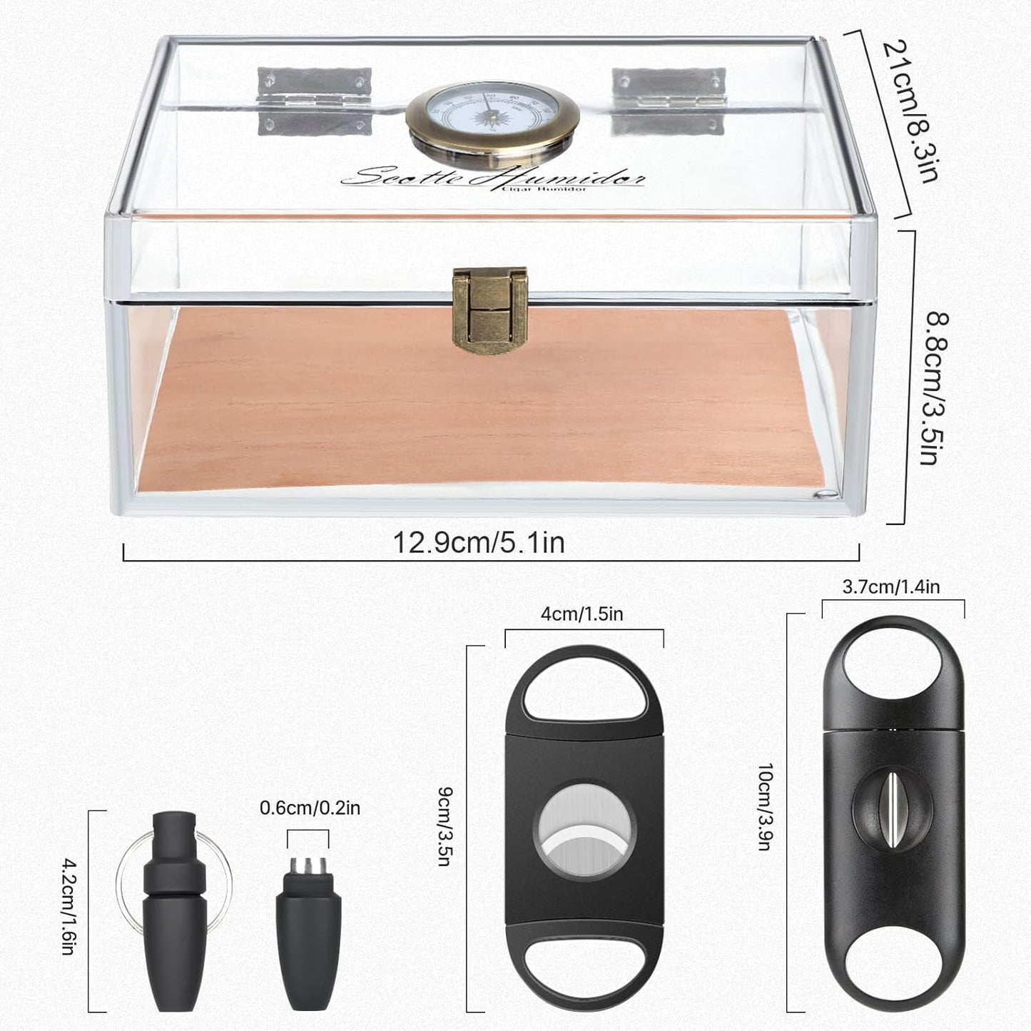 Zigarren Humidor Clear-1, Clear-1