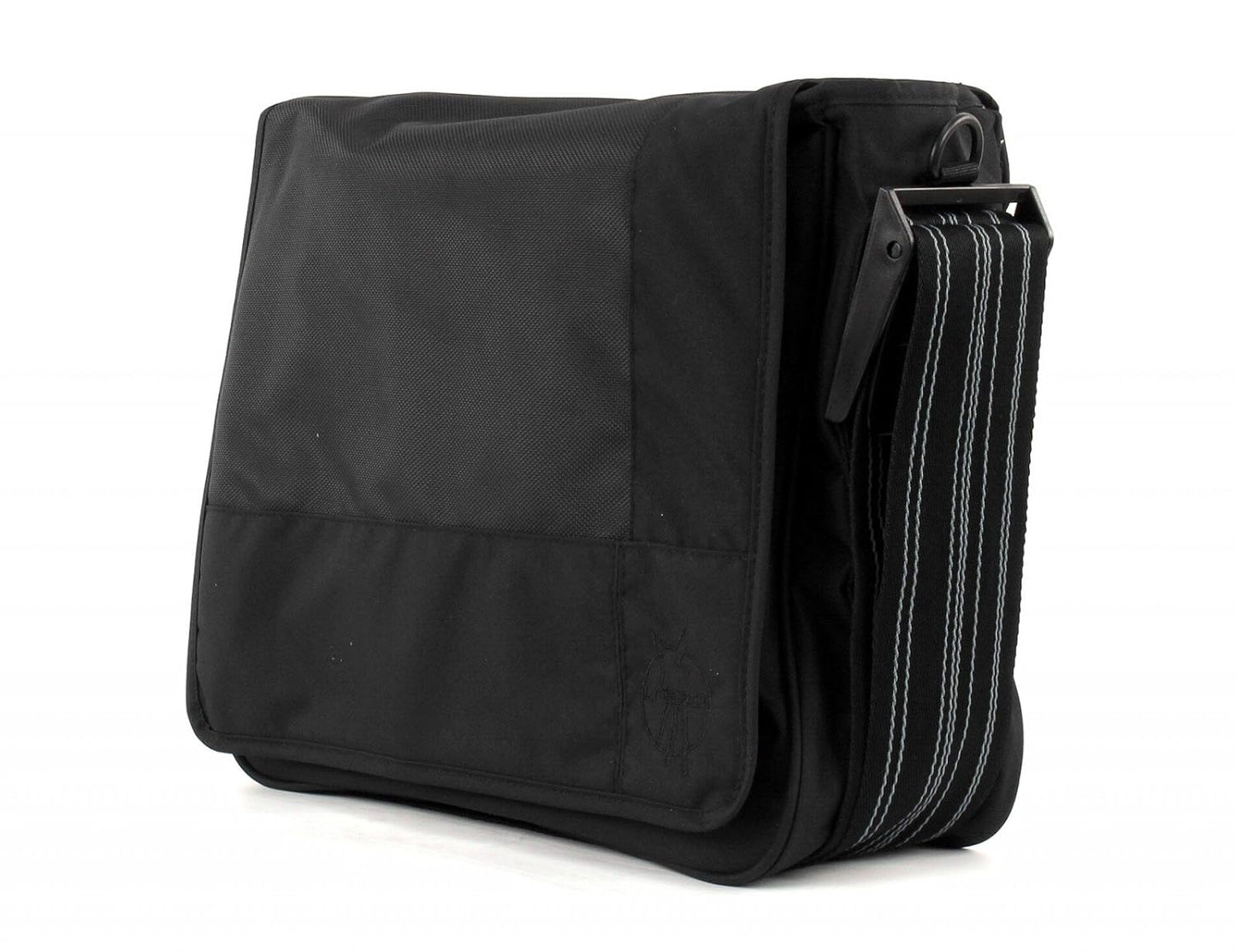Casual Messenger Bag, Patchwork Schwarz