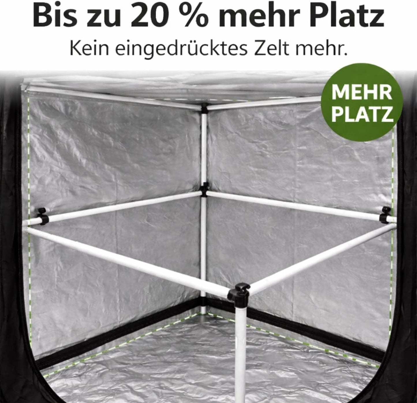 Ersatz-Stangen-Set für Growzelt, Homebox Stangen Set 100