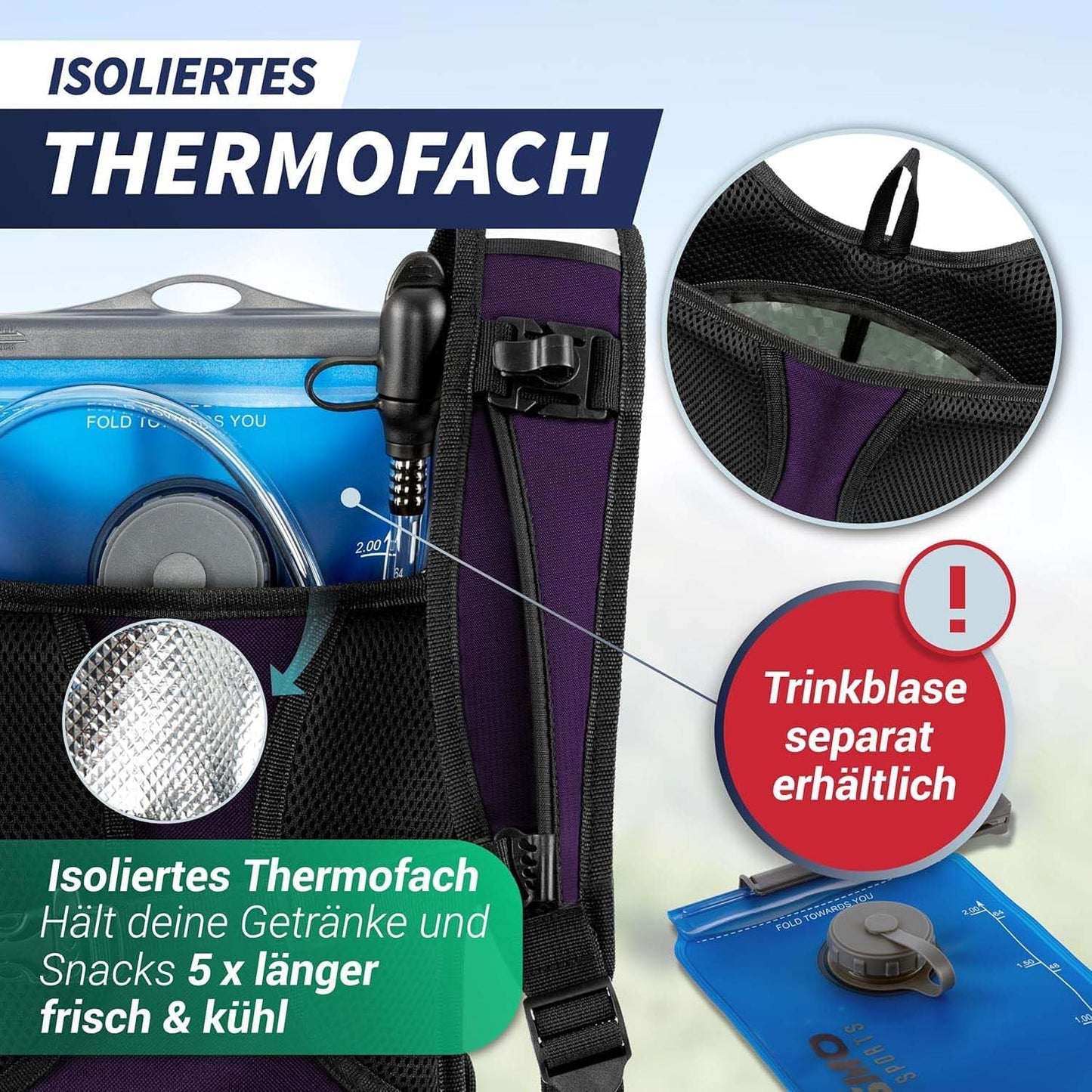 Ultraleichter Laufrucksack, Beere
