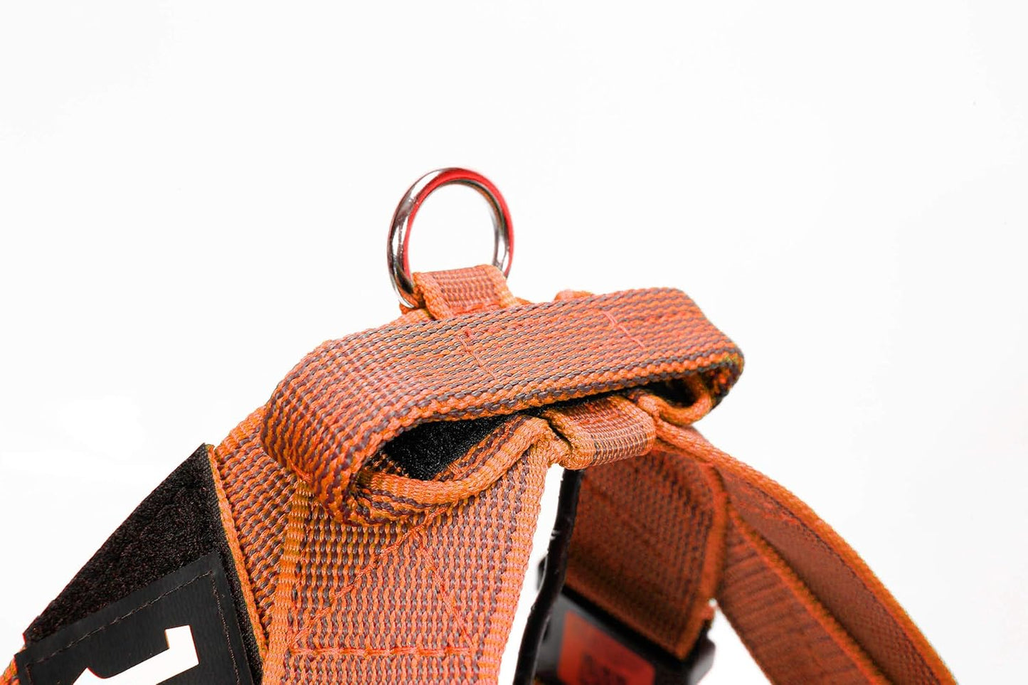 IDC Color & Gray - Beltgeschirr für Hunde, orange-grau / 2XL / Grösse 3