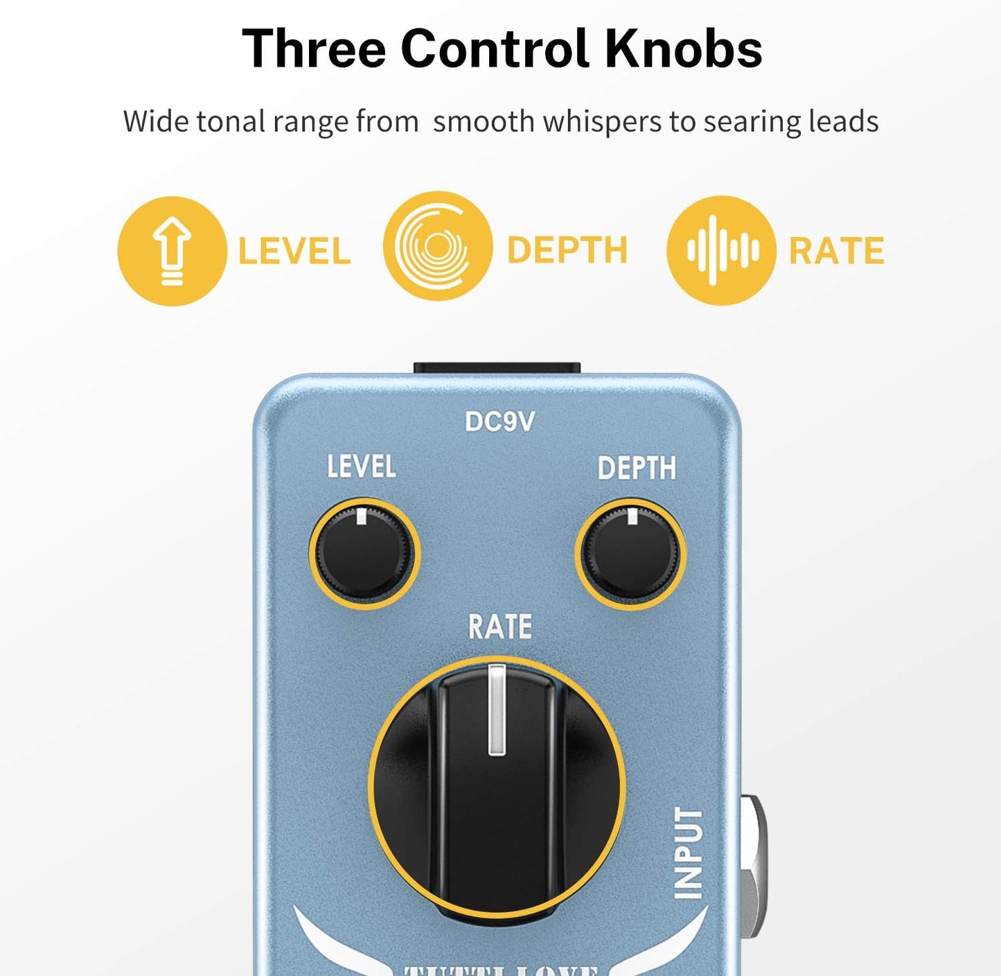 Analoges Chorus-Gitarrenpedal mit True Bypass, chorus