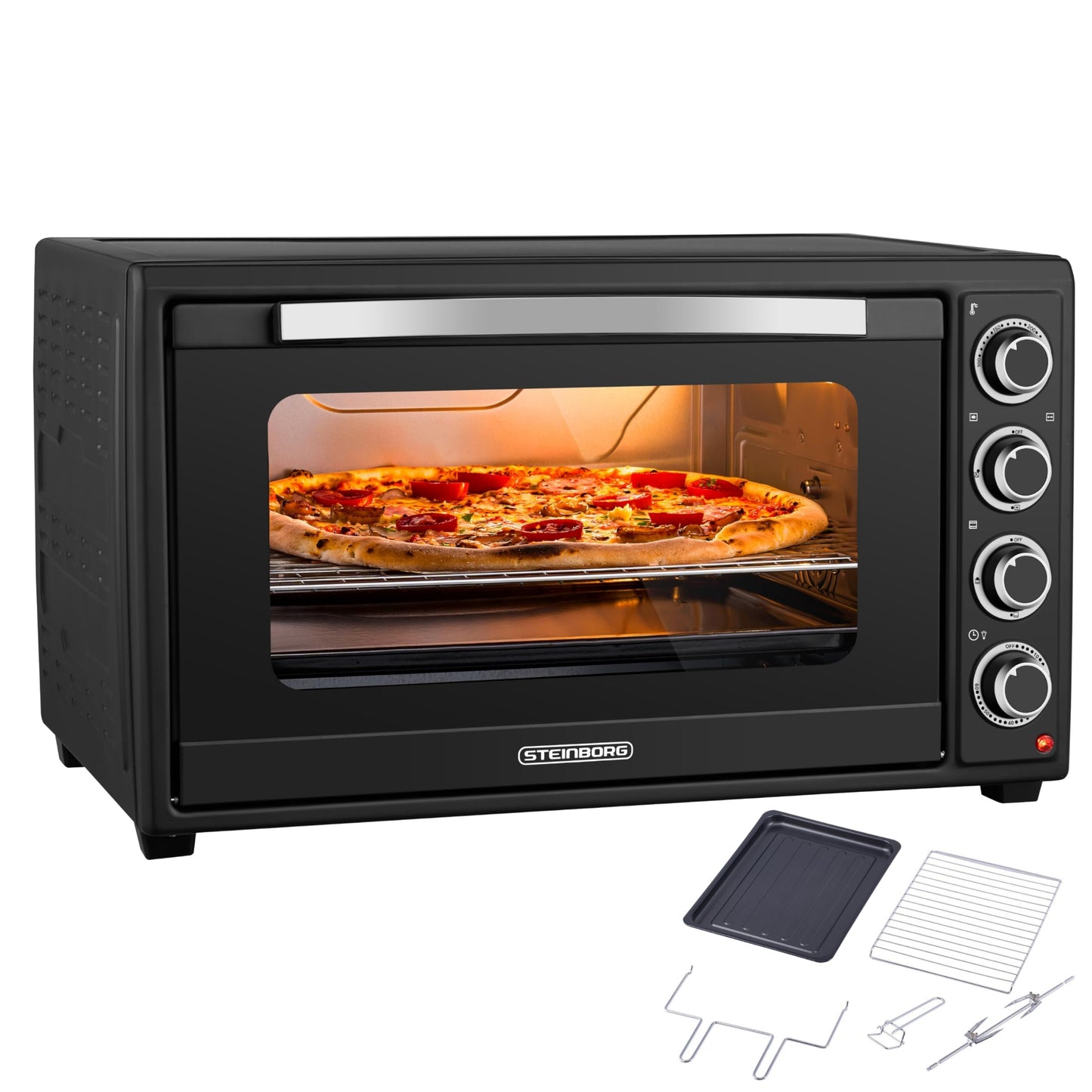 Minibackofen SB-3019 mit Umluft & Drehspiess