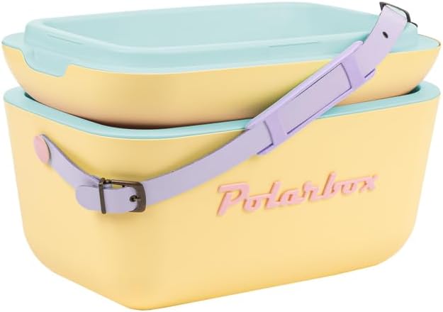 Kühlbox im Retro Design, 12 L Gelb