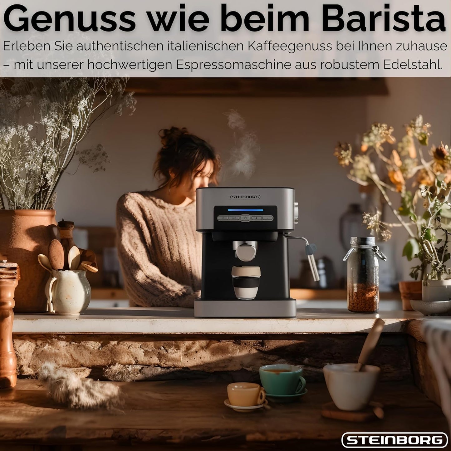 Espressomaschine mit Siebträger
