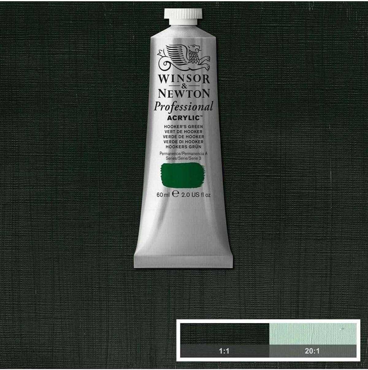 Professional Acrylfarbe 2320311, Hooker's Grün Professional Acrylfarbe - 60ml Tube