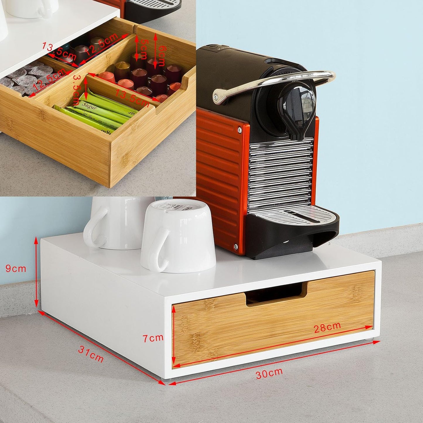 Kaffeekapseln-Schubladenbox