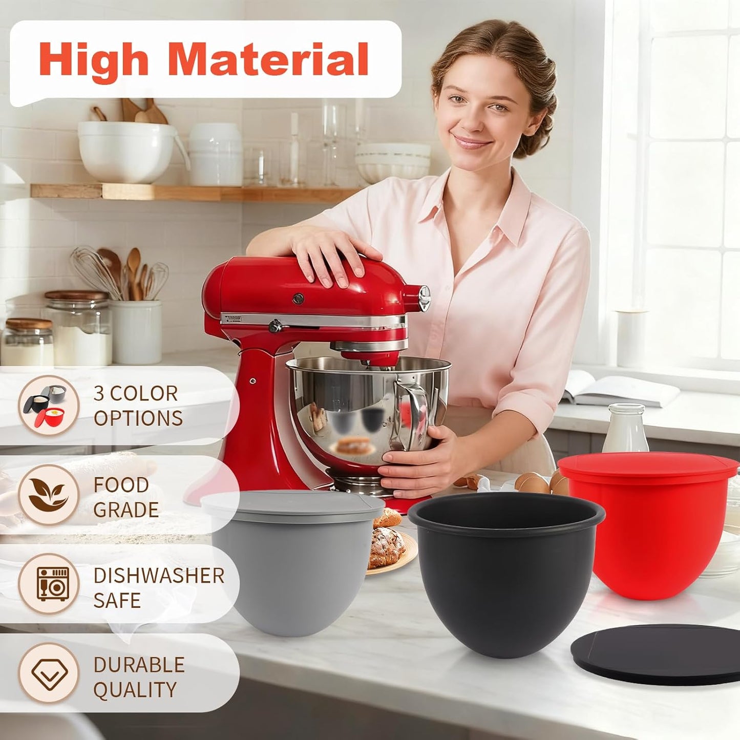 Silikon-Einlagen für KitchenAid-Mixer