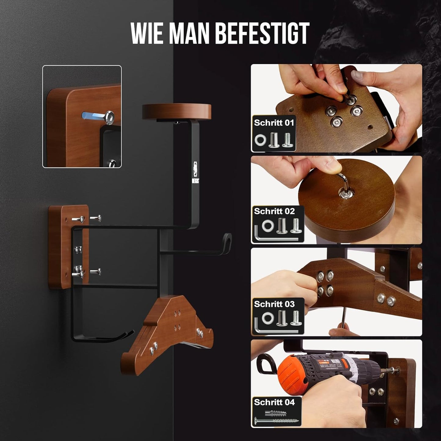 Helmhalterung Wand Ver. 2.0, WN