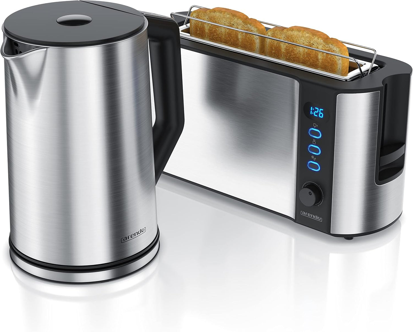 2-teiliges Frühstücks-Set: Wasserkocher Elegant & Toaster Frukost