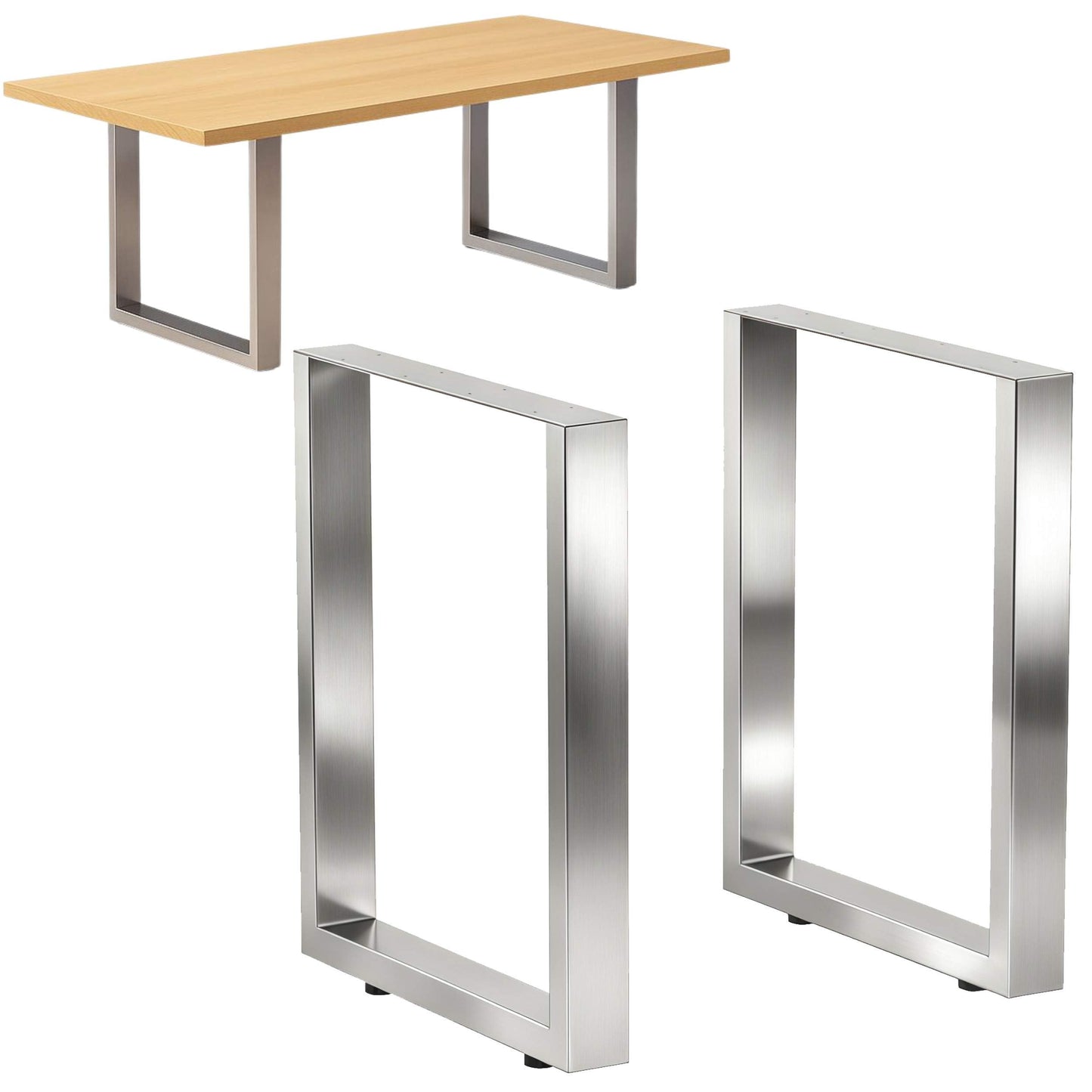 2er-Set Tischbeine, 72 x 80 cm