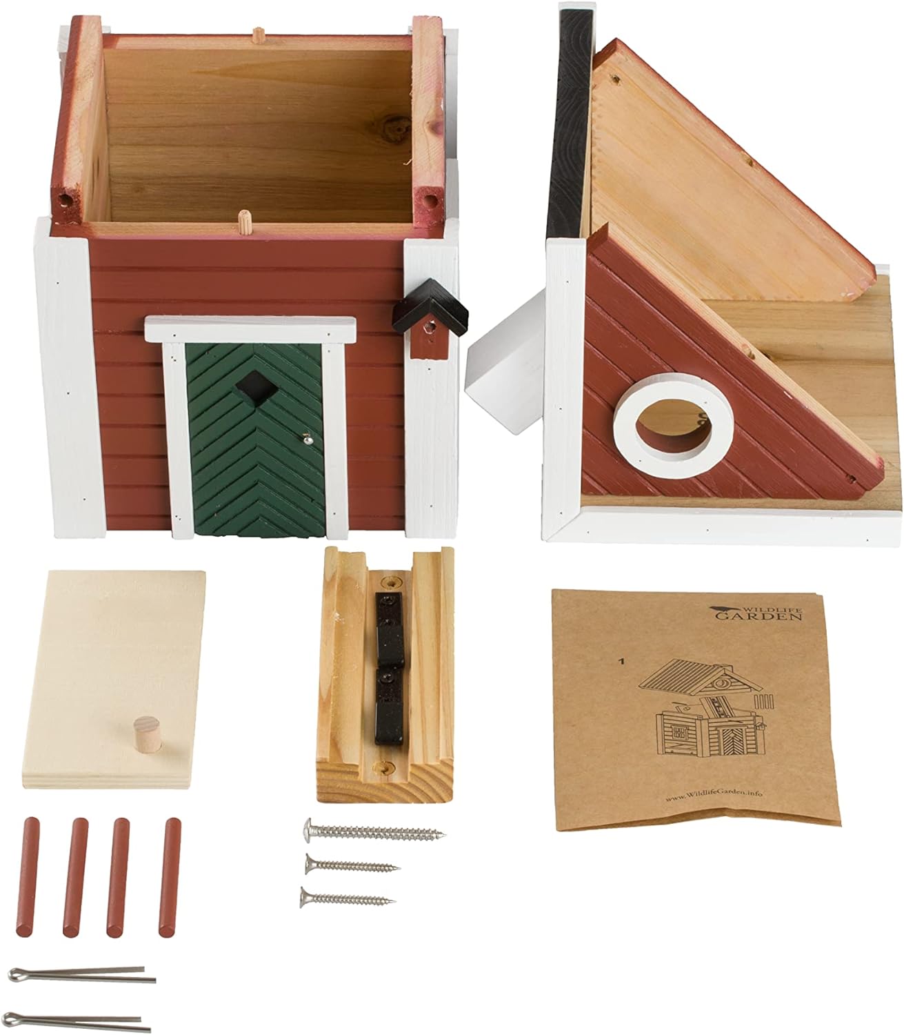 Vogelfutterhaus und Nistkasten aus Holz