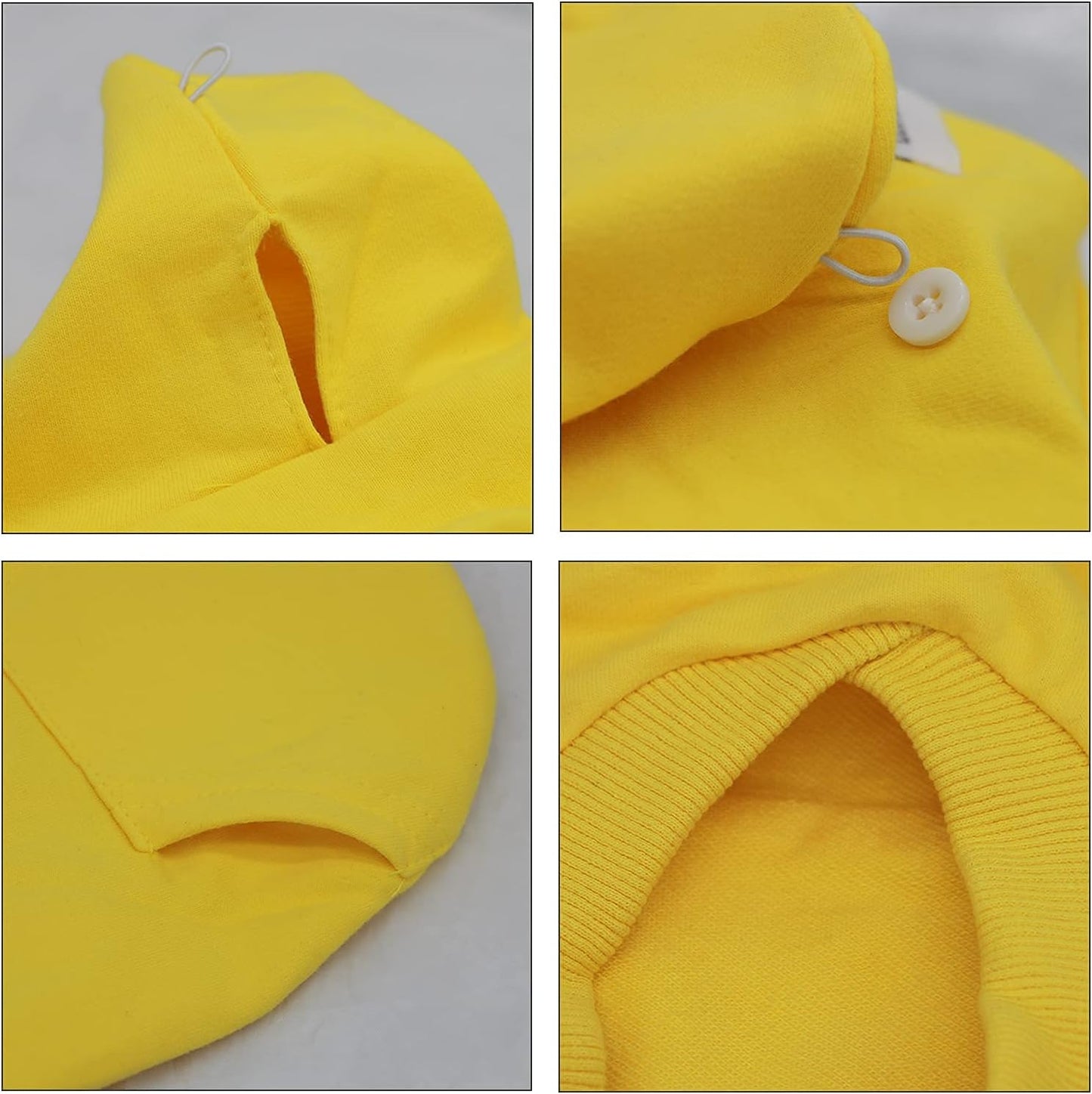 Hunde Hoodie für kleine Hunde, XX-Small (Pack of 1) gelb