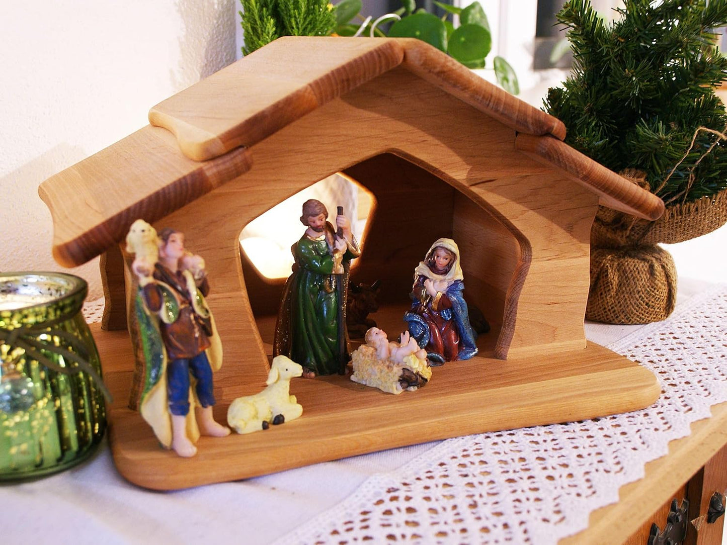 Unbestückte Holzkrippe 935-4046