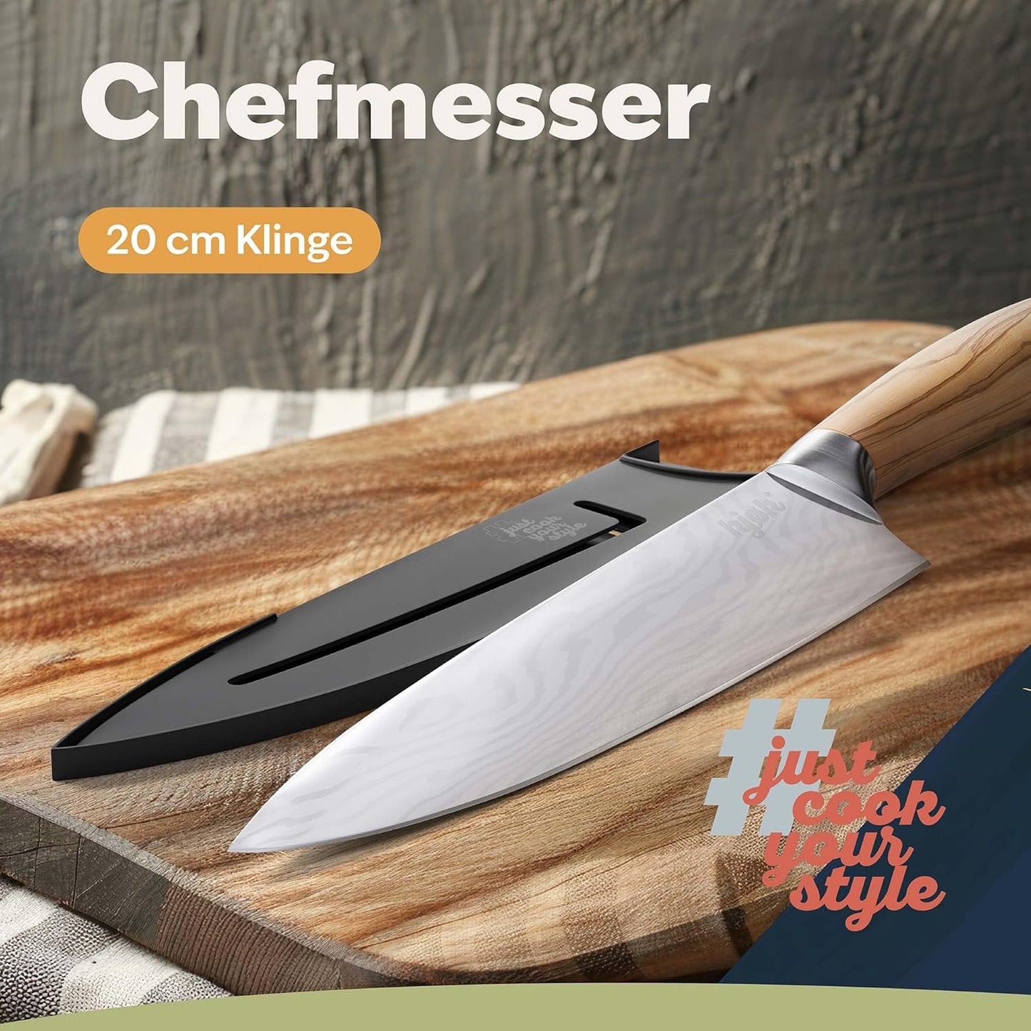 Chefmesser 20 cm, Kochmesser 20cm
