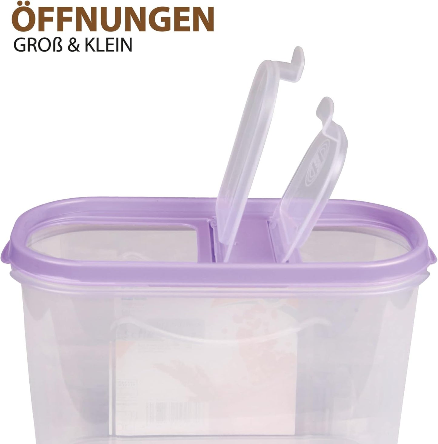 3er Pack Vorratsdosen-Set mit Deckel (2,8 Liter), Lila 3er Pack ( 3 Stück )