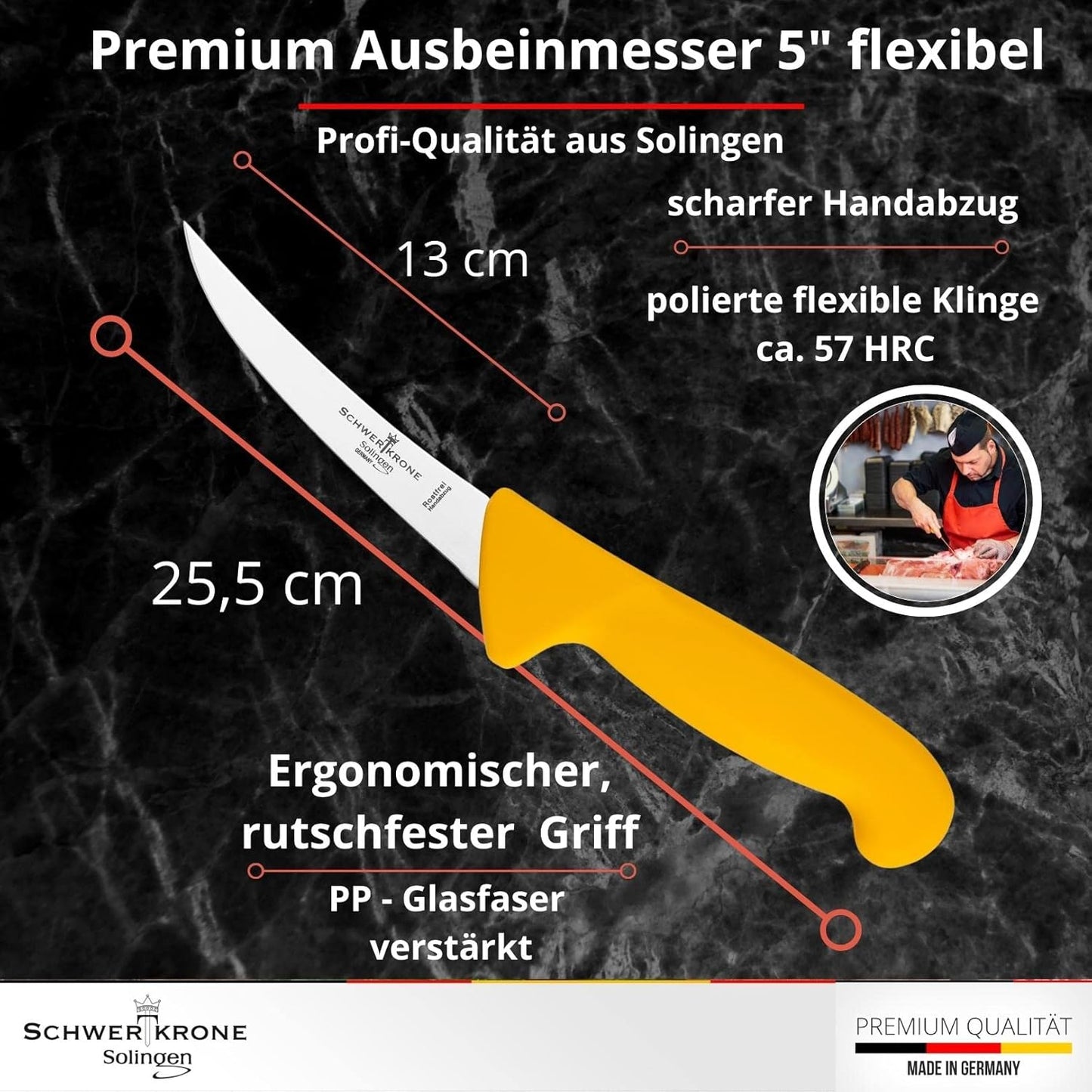 Metzgermesser Set, 4-teiliges Set