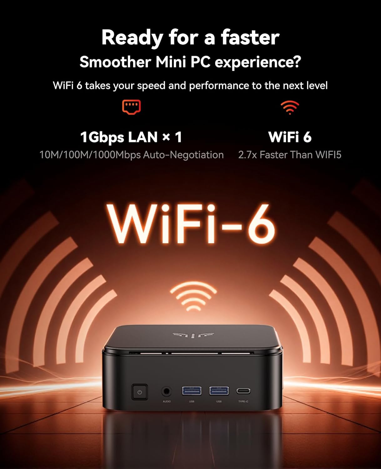 Mini PC mit AMD Ryzen 7 7730U und Radeon Graphics, AMD R7 7730U 16GB 512GB