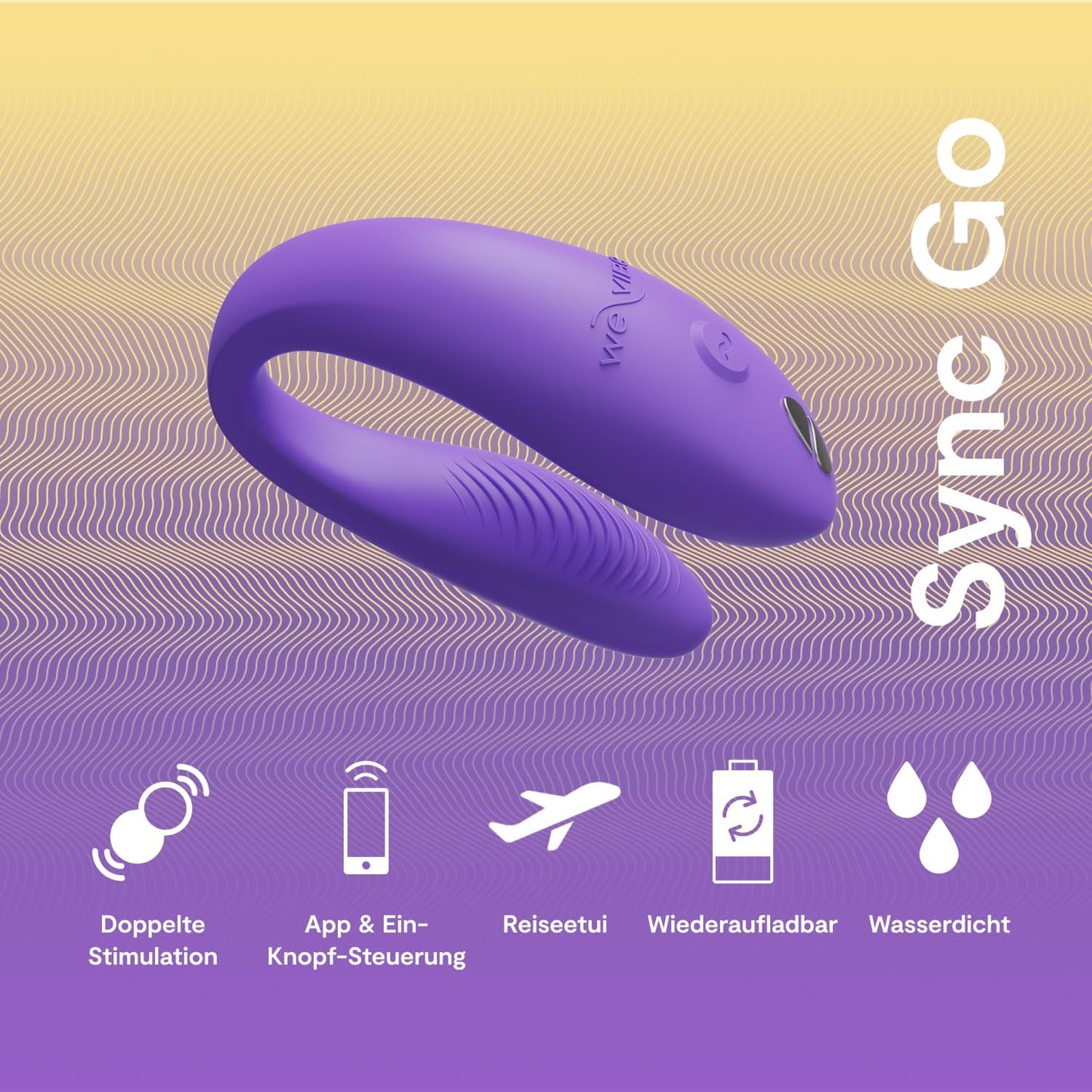 Sync Go Vibrator für Paare, Purple
