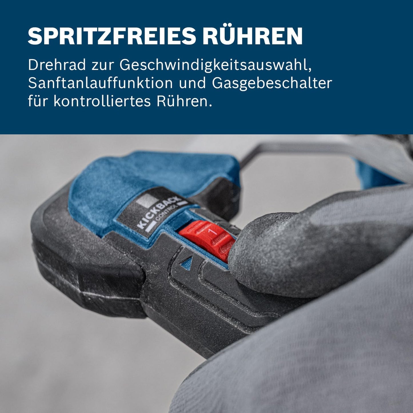 Akku-Rührwerk GRW 18V-160 mit Verlängerung