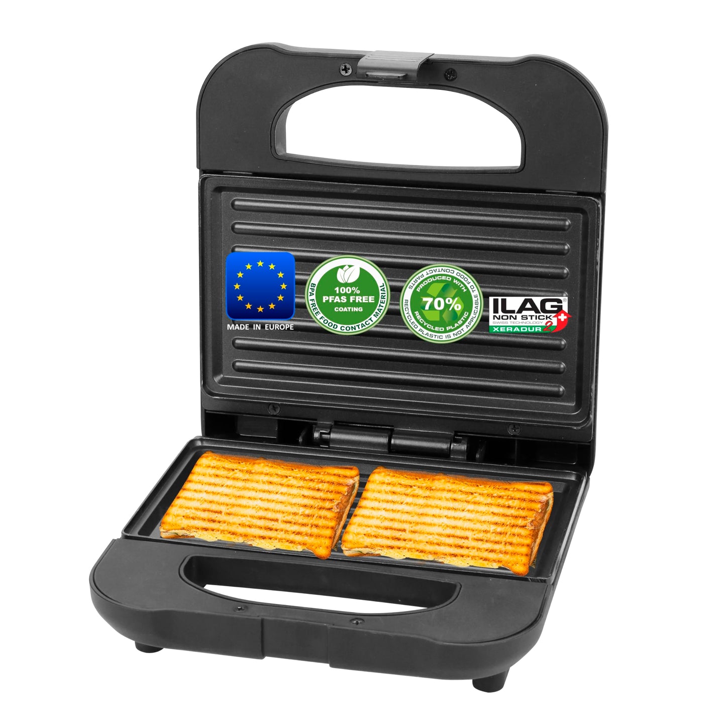 Sandwichtoaster 2 Scheibentoaster / Grillplatten