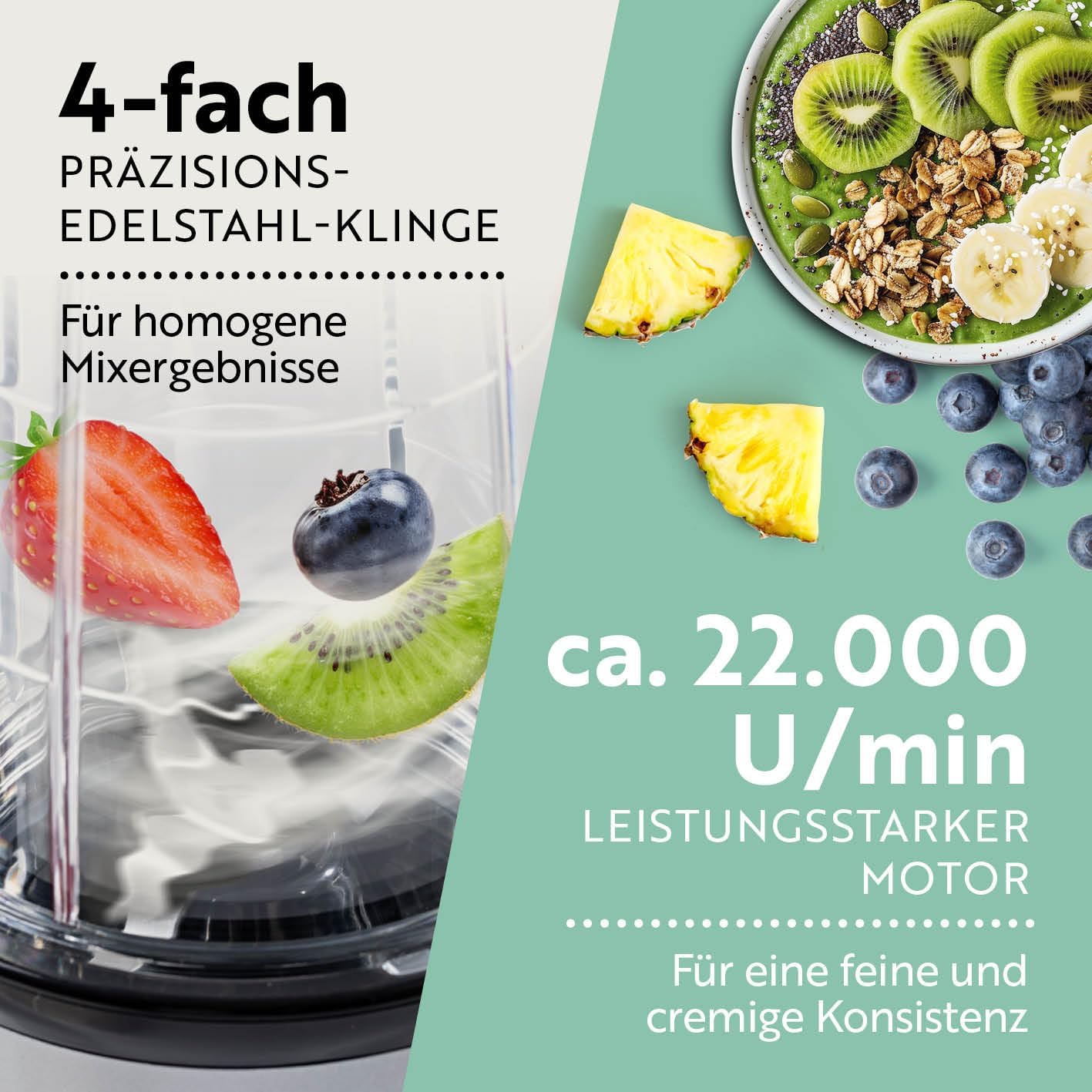 Mr. Magic Mixer, Silber-schwarz | 400 W Power + | M-set