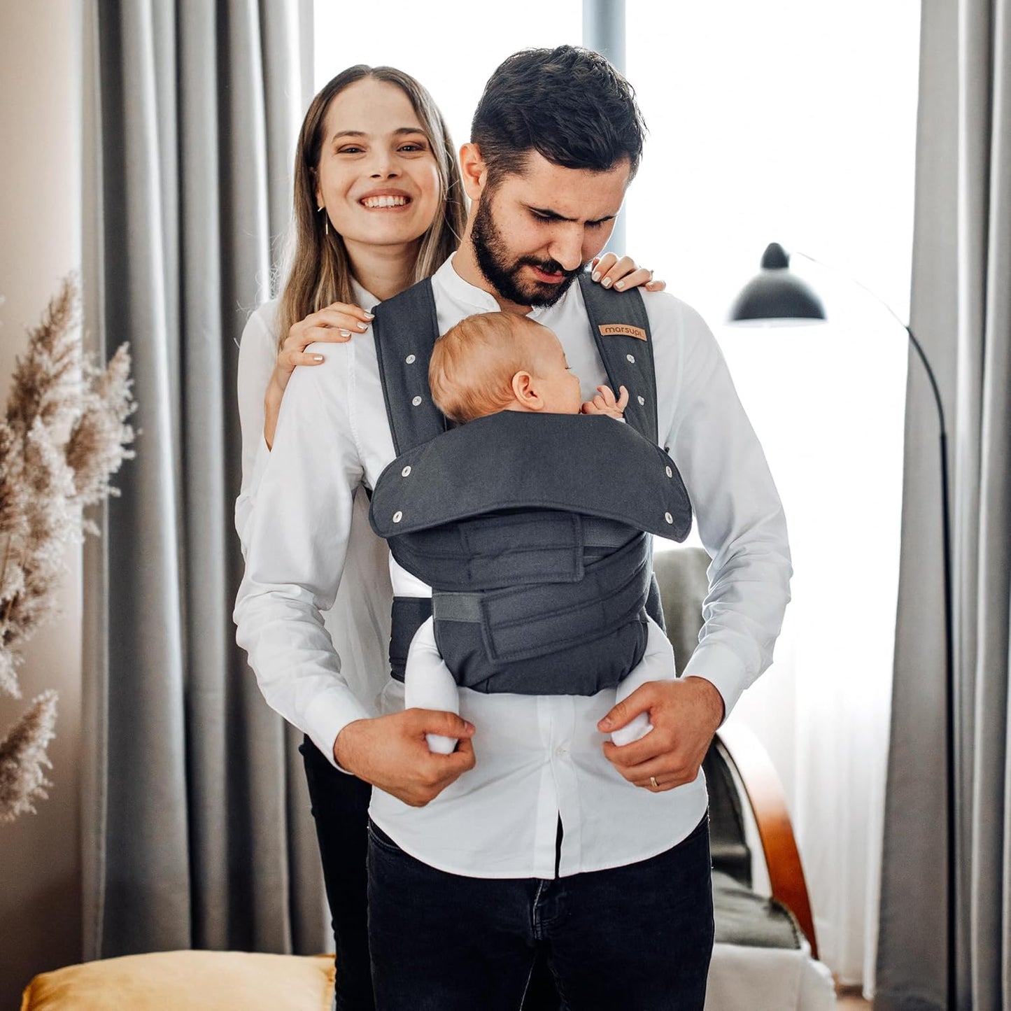 Babytrage für Neugeborene, S Grey