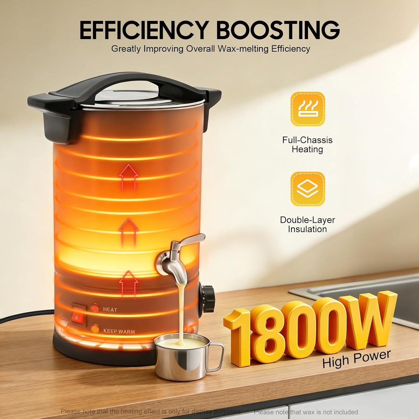Wachsschmelzofen 8L mit Temperaturregelung