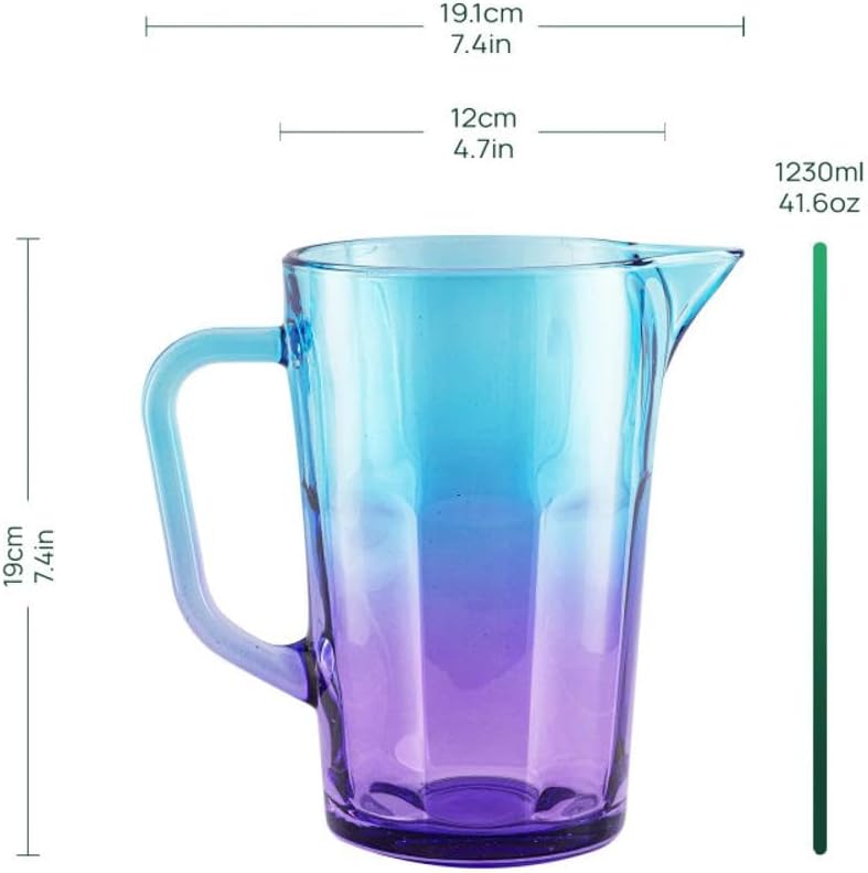 Wasserkaraffe, Blau Lila