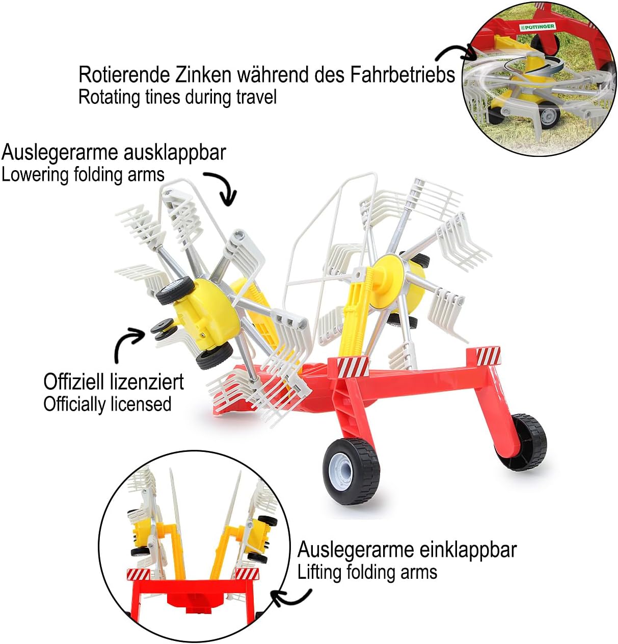 Pottinger Former RC-Traktor 1:16, rotierende Zinken