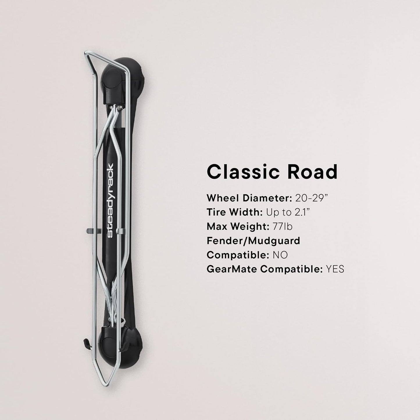 Classic Rack Velo-Wandhalterung, Classic Rack - Verchromt