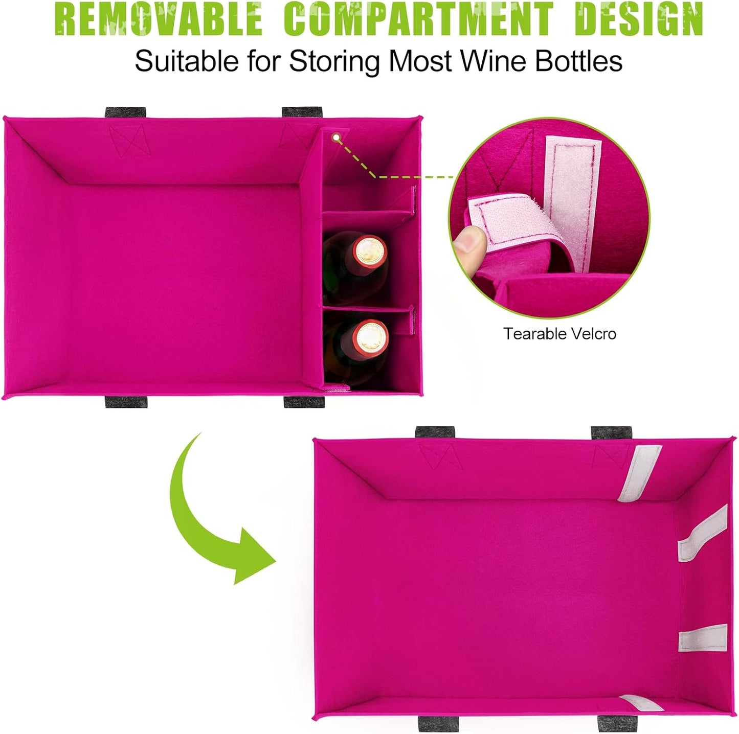 Einkaufskörbe-Set, 2 Stück Magenta/Dunkelgrau Smiley